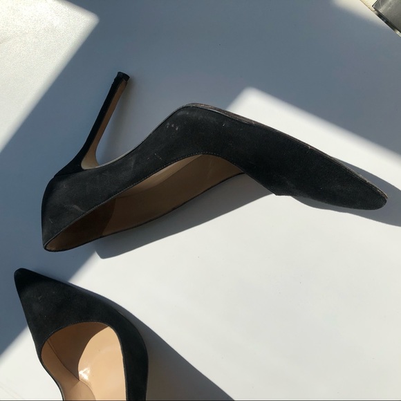 Manolo Blahnik Black Suede BB PUMPS - Picture 8 of 9